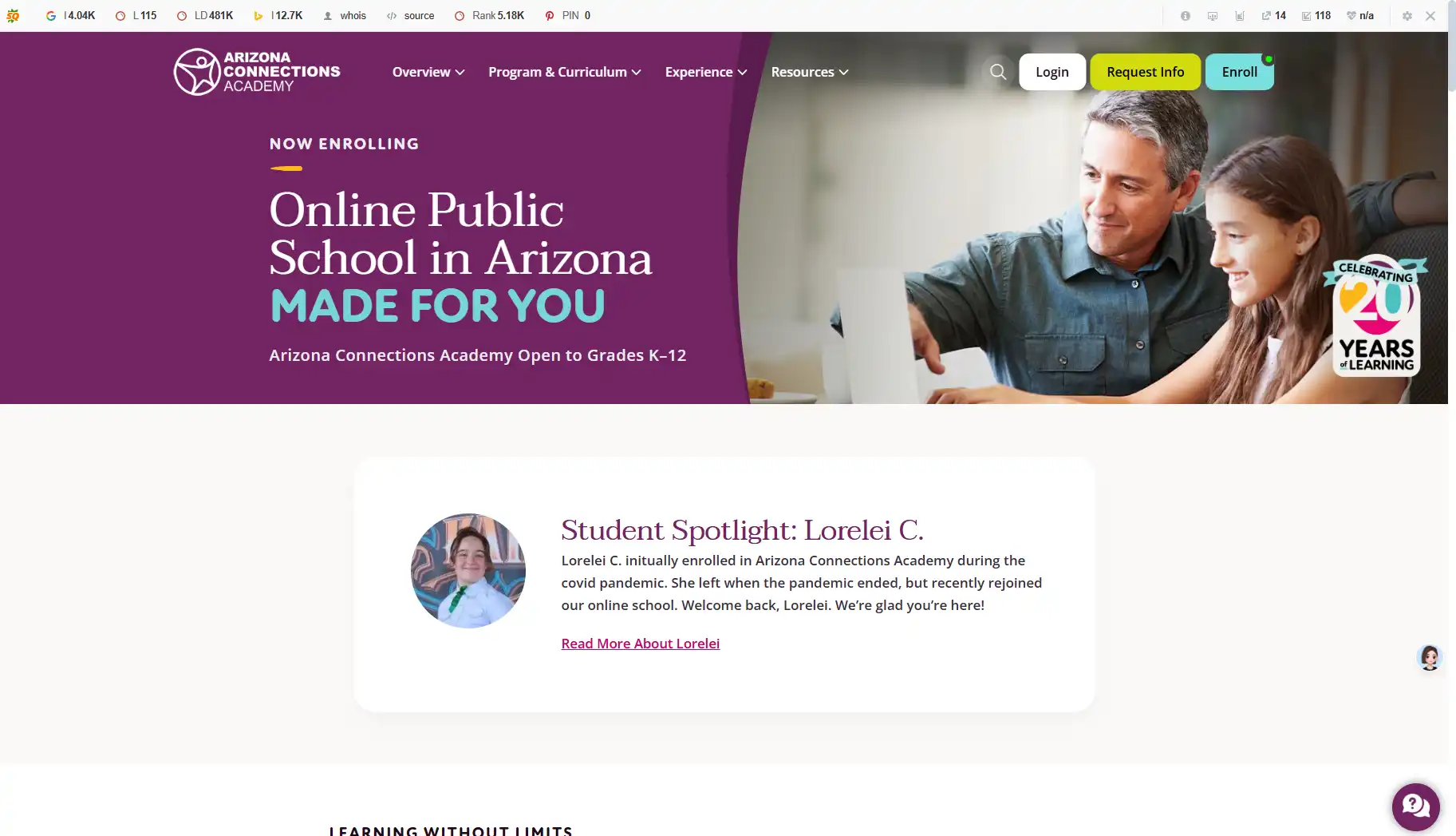 Arizona Online Learning Resources for Grades 1-12